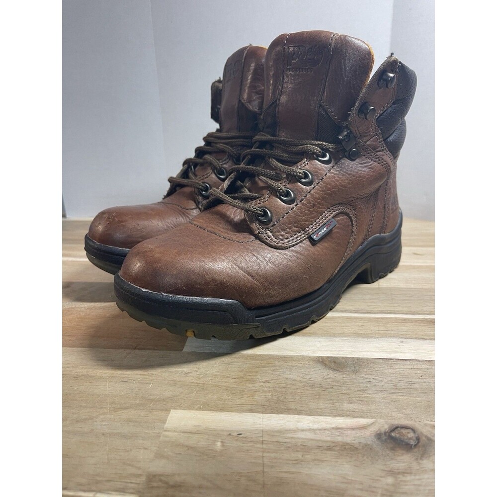Timberland PRO TiTAN 55398 Women’s 6" Boots Soft Toe EH Size 7M + SUPERFEET